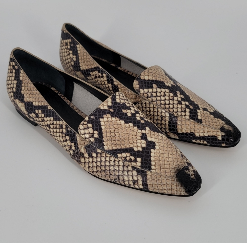 Marc Fisher Enaba Leather Loafer Animal Skin Size 6.5